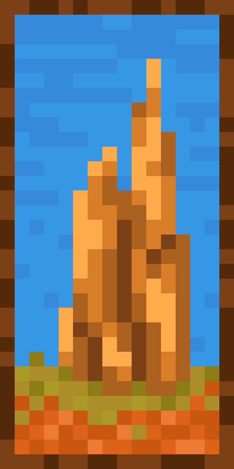 Pixelbild, Termitenhügel